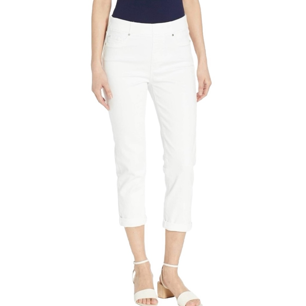Liverpool Los Angeles Chloe Pull-On Crop Rolled Cuff Women’s Bright White 2/26